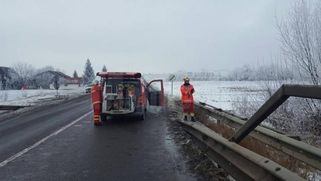 Podul de pe care a căzut maşina