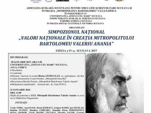 Simpozionul „Valori naţionale în creaţia Mitropolitului Bartolomeu Valeriu Anania”, ediţia a IV-a