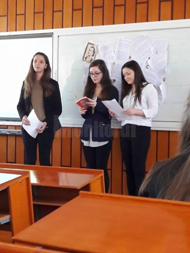 „Ziua culturii naţionale”, la Colegiului de Informatică ”Spiru Haret” Suceava