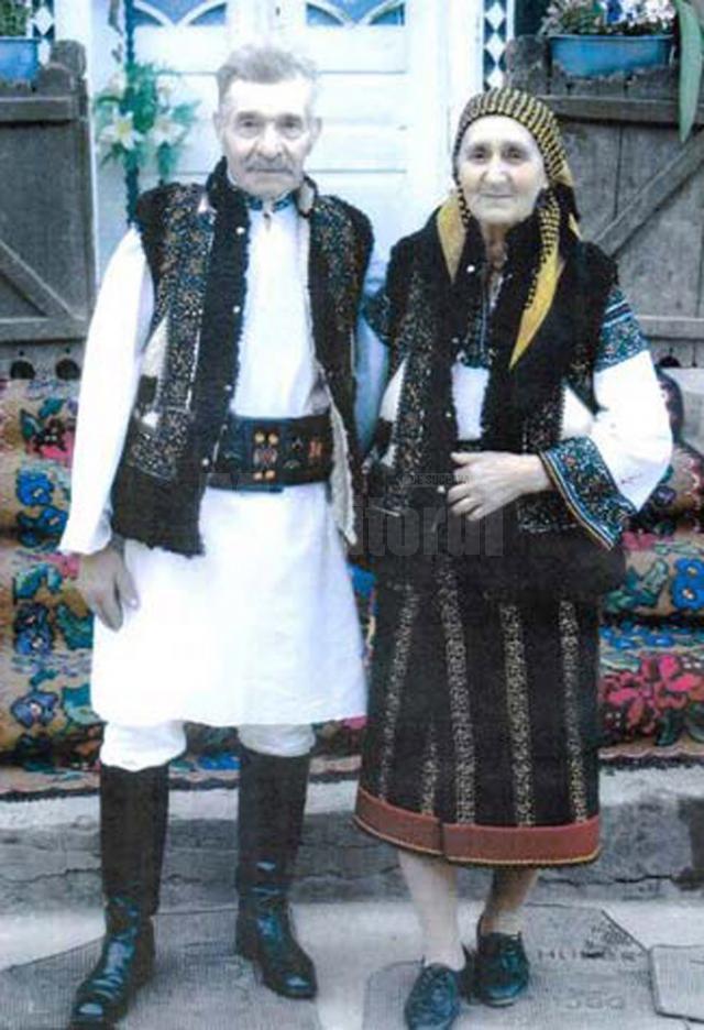 Emilian Horga, împreună cu soţia sa, Domnica