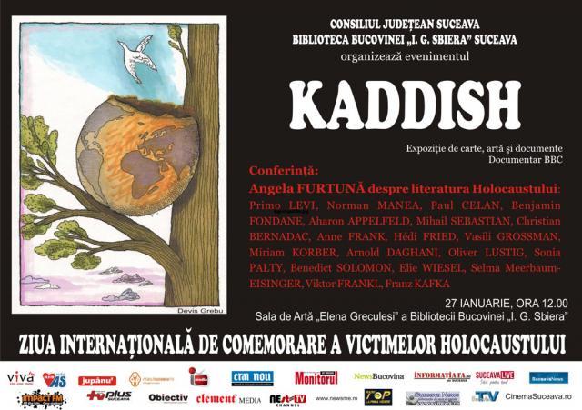 „Kaddish”, de Ziua Internaţională de Comemorare a Victimelor Holocaustului, la Biblioteca Bucovinei