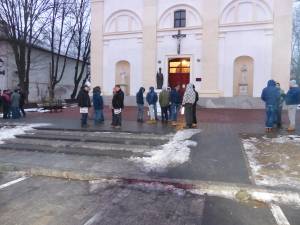 Protest anemic la Suceava