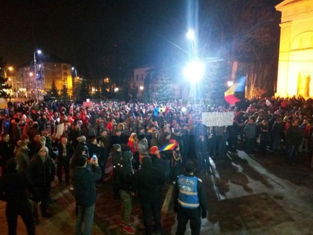 Protestatarii s-au întors în Centru