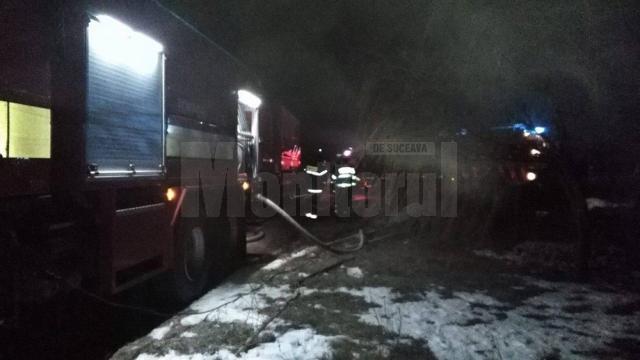 Un incendiu de proporţii a distrus o gospodărie din comuna Berchişeşti