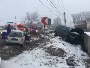 Accident rutier în localitatea Boroaia