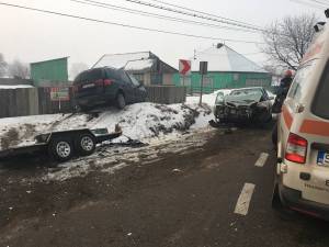 Accident rutier în localitatea Boroaia