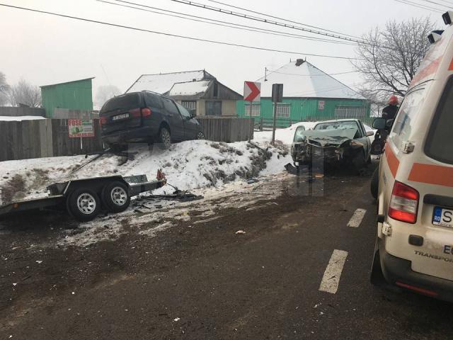 Accident rutier în localitatea Boroaia