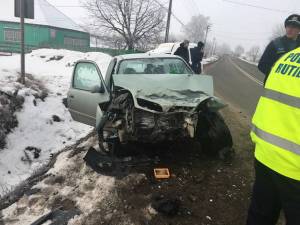 Accident rutier în localitatea Boroaia