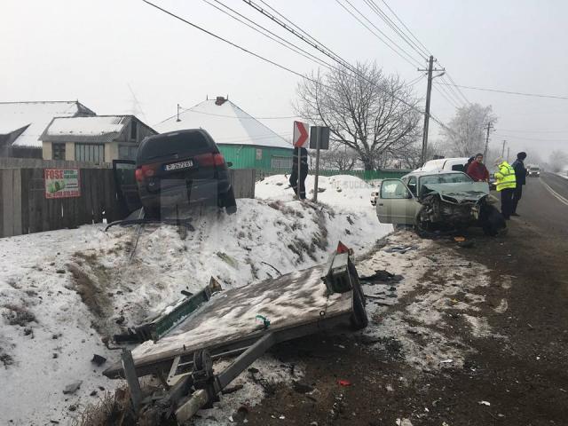 Accident rutier în localitatea Boroaia