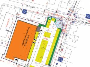 Cea mai importantă modificare adusă noului Plan Urbanistic de Detaliu a supermarketului LIDL este sensul giratoriu de la intersecţia străzilor Zamcei şi Mărăşeşti