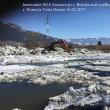 Aproape 8000 de metri cubi de gheaţă, excavaţi la Vatra Dornei, pentru a se asigura curgerea apei