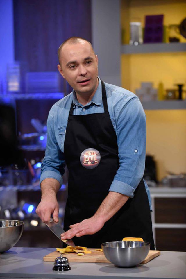 George Topârceanu la emisiunea-concurs "Chefi la cuțite"