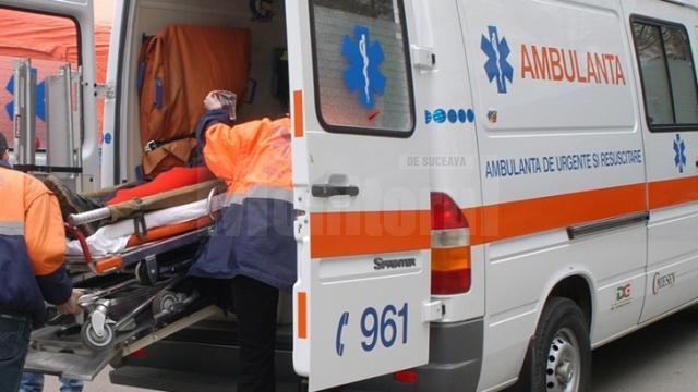 Victima a fost transportată la spital pentru acordarea de îngrijiri medicale