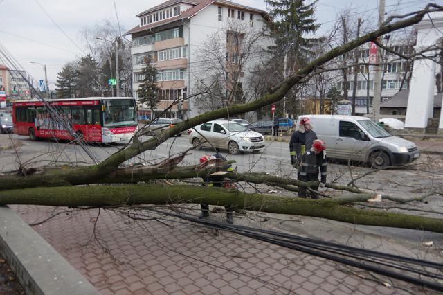 Echipele de pompieri și ai protecţiei civile au muncit la dezafectarea drumului, care a fost redat circulaţiei