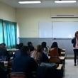 O suceveancă îi învaţă spaniola pe studenţi ai Universităţii „Hassan II” din Casablanca
