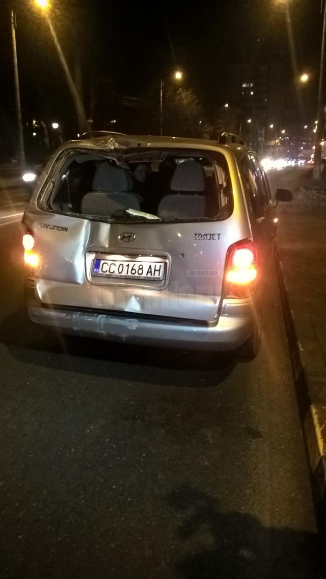 Una din maşinile implicate în accident