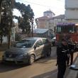 O stradă din centrul Sucevei, blocată mai bine de o oră de o şoferiţă plecată cu treburi