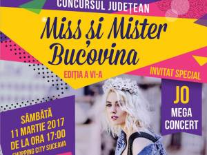 Concursul judeţean „Miss şi Mister Bucovina”, sâmbătă, la Shopping City