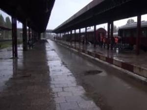 Traficul feroviar prin Punctul de Trecere a Frontierei (PTF) Vicșani a fost închis Foto: Pro TV