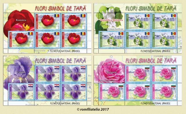 „Flori simbol de ţară”, pe timbrele româneşti