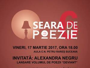 Seară de poezie a clubului „Alecart”, astăzi, la Colegiul „Petru Rareş”