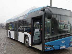 Cel mai nou model de autobuz electric, în probe la Suceava