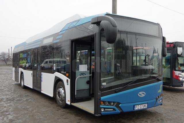 Cel mai nou model de autobuz electric, în probe la Suceava