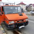 Vinovat de producerea accidentului se face şoferul camionetei Iveco, care a frânat prea târziu