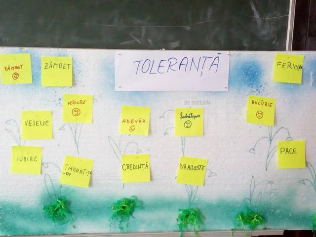Dezbateri şi concurs pe tema "Fără ură, cu toleranţă!”, la Şcoala Gimnazială Ciocăneşti