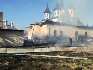 Incendiul la prăznicarul bisericii din Şaru Dornei