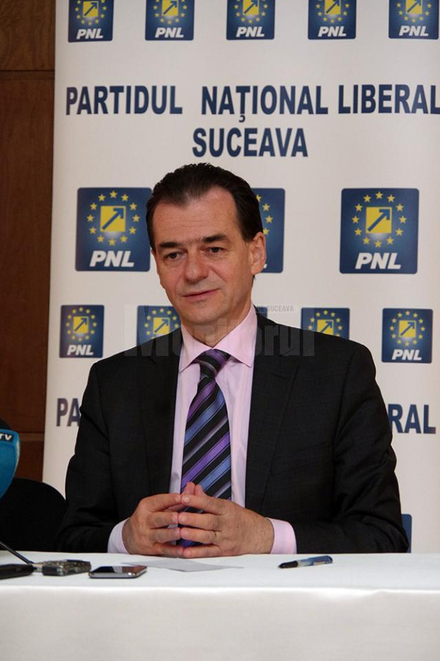Ludovic Orban a anunţat la Suceava că l-ar onora susţinerea liberalilor din judeţ