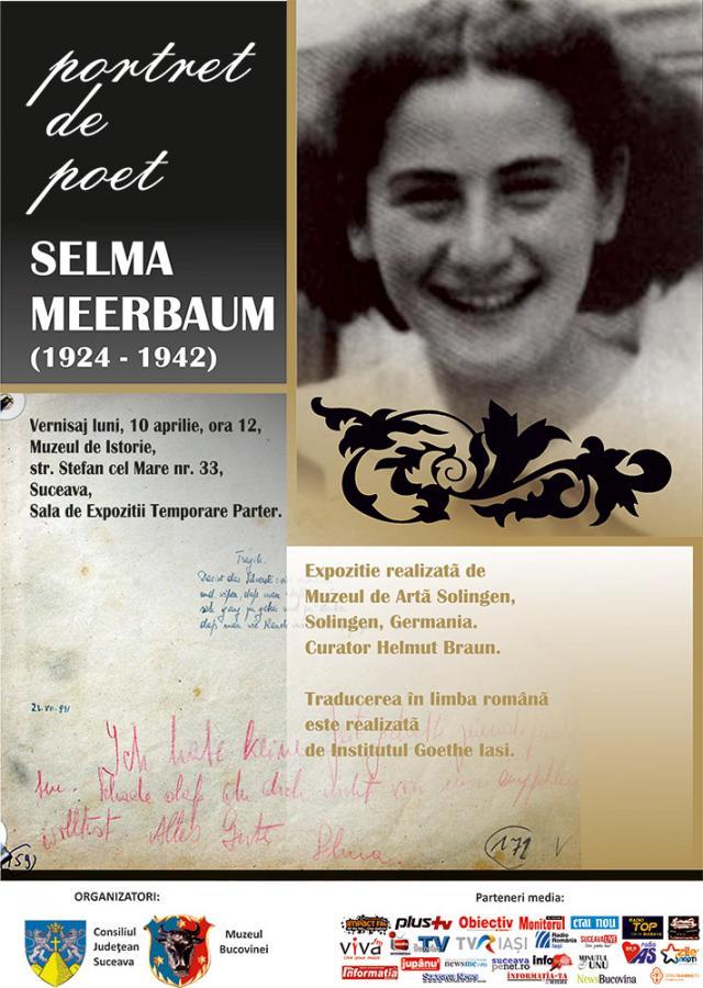 Vernisajul expoziţiei biografice Selma Meerbaum, astăzi, la Muzeul de Istorie