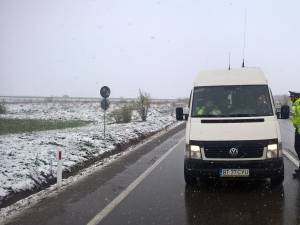 Trafic în condiţii de iarnă veritabilă, la sfârşit de aprilie
