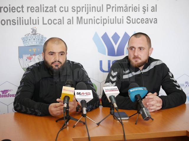 Antrenorii universitarilor, Iulian Andrei și Adi Chiruț, speră ca echipa să câștige 6 puncte în cele două meciuri din această săptămână