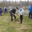Plantare de arbori la OS Râșca, cu voluntari din Poliție, Jandarmerie, școli și administrație