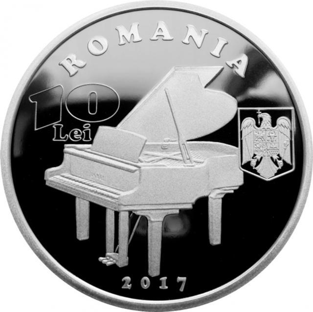 Banca Naţională a României a lansat o emisiune numismatică dedicată centenarului nașterii pianistului și compozitorului Dinu Lipatti