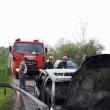 Maşină distrusă de un incendiu, la Cacica