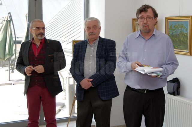 Tiberiu Cosovan, Iosif Csukat și directorul adjunct al Muzeului Bucovinei, Ion Mareş