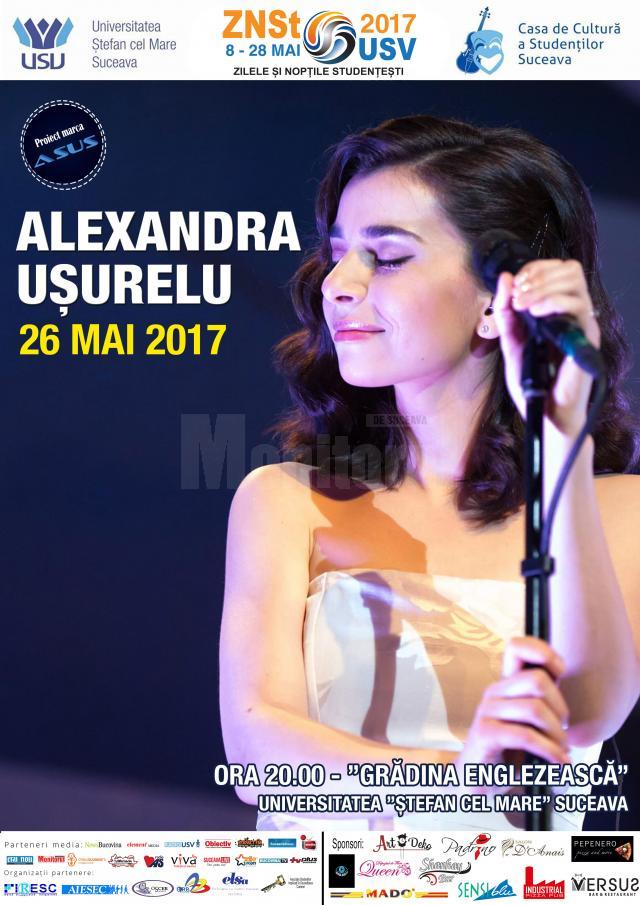 Alexandra Ușurelu concertează la Suceava
