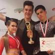 Mario Bujorean și Isabella Ududec,  locul III în cadrul concursului Open Basic Latino, alături de antrenorul lor