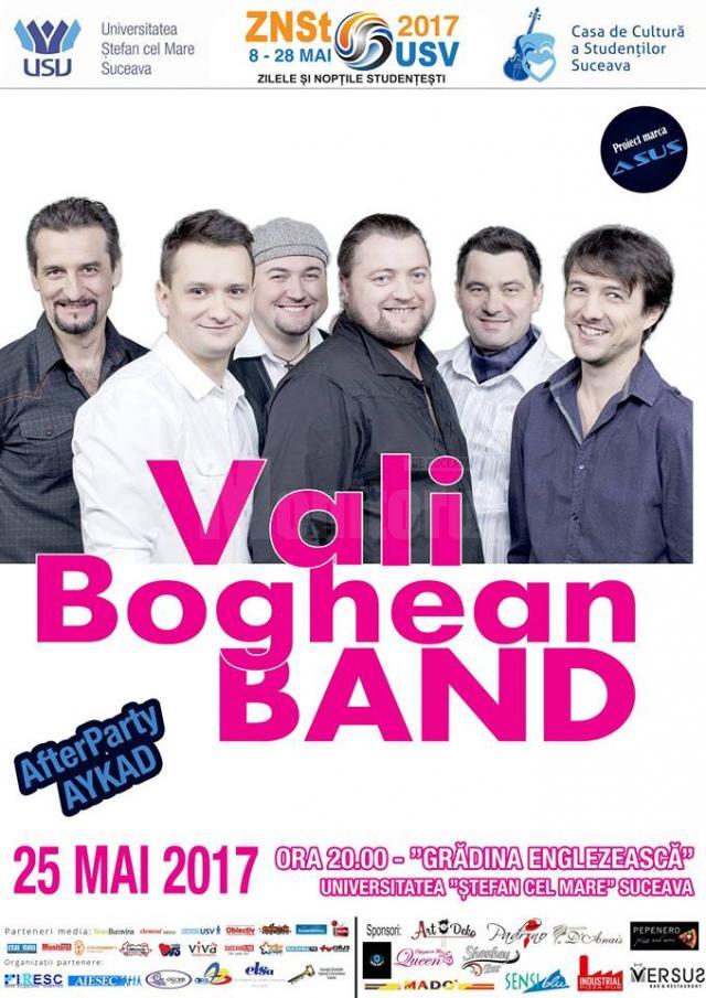 Vali Boghean Band, astăzi, la USV