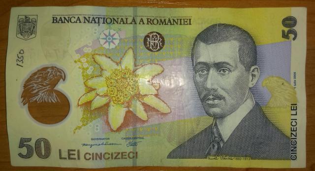 Bătrânul a găsit o bancnotă de 50 de lei   Foto: aurelrusu.ro