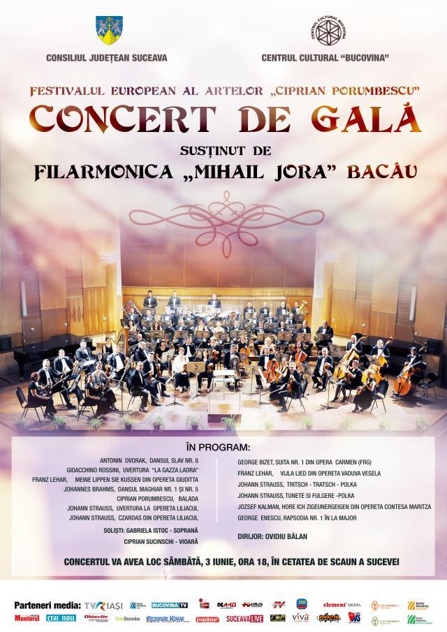 Concert de Gală, susținut de Filarmonica „Mihail Jora” Bacău