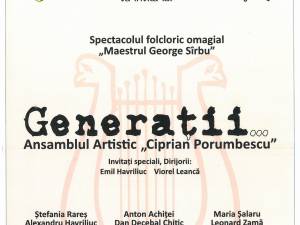 „Generații”, în spectacolul folcloric omagial „Maestrul George Sîrbu”