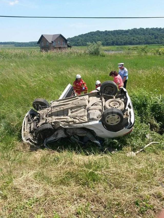 Accident la ieşirea din municipiul Suceava spre Mitocu Dragomirnei