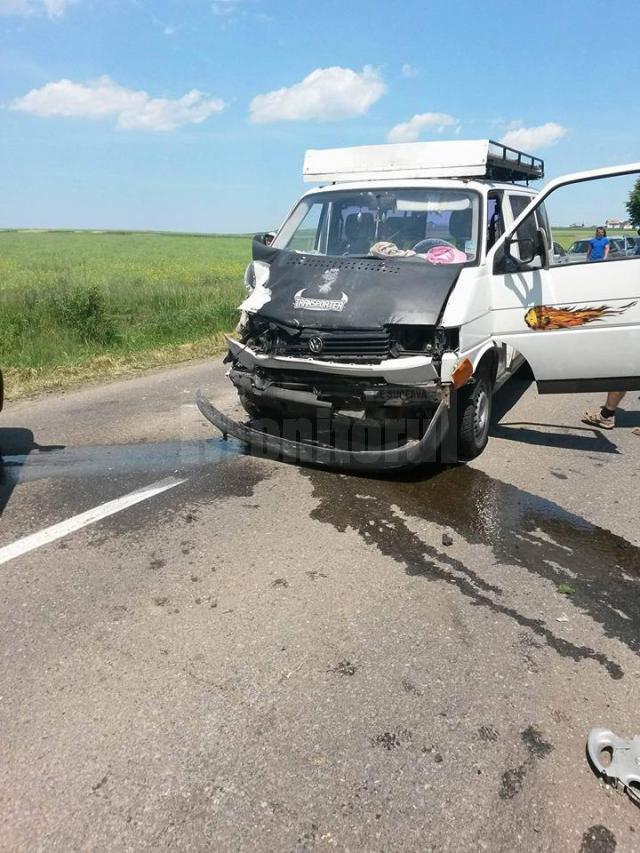 Accident la ieşirea din municipiul Suceava spre Mitocu Dragomirnei