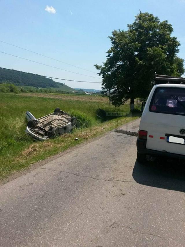 Accident la ieşirea din municipiul Suceava spre Mitocu Dragomirnei