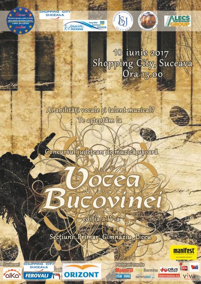 Se fac înscrieri pentru Concursul  Judeţean de muzică ușoară „Vocea Bucovinei”