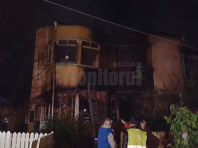 Incendiu provocat intenționat la o casă duplex din Rădăuți