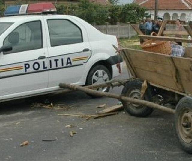 Accident căruţă Foto ziarulclujean.ro